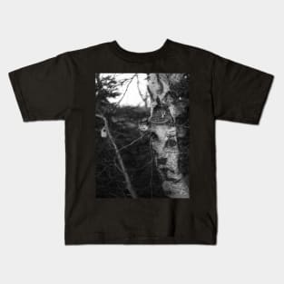 Mysterious Pointe a Bouleau Forest in Tracadie, New Brunswick Canada V4 Kids T-Shirt